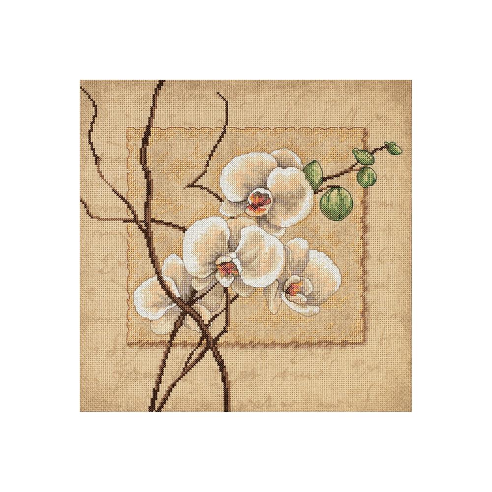 (image for) Oriental Orchids Counted Cross Stitch Kit